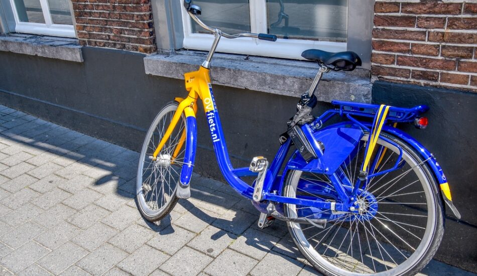 Een ov-fiets met nieuw slot.