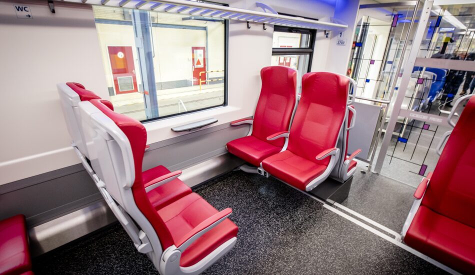 Een coupé van de eerste klas.