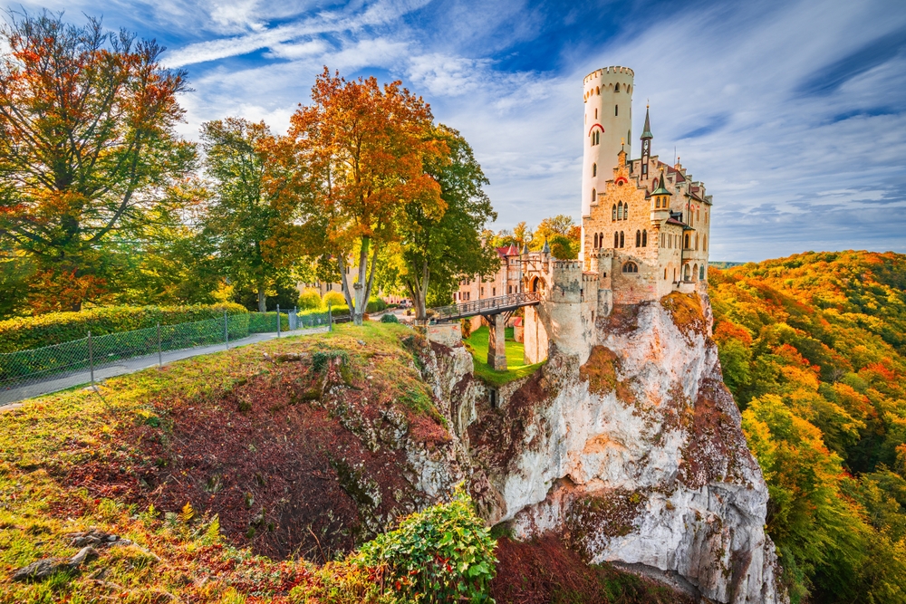 Foto: kasteel Lichtenstein in Duitsland 