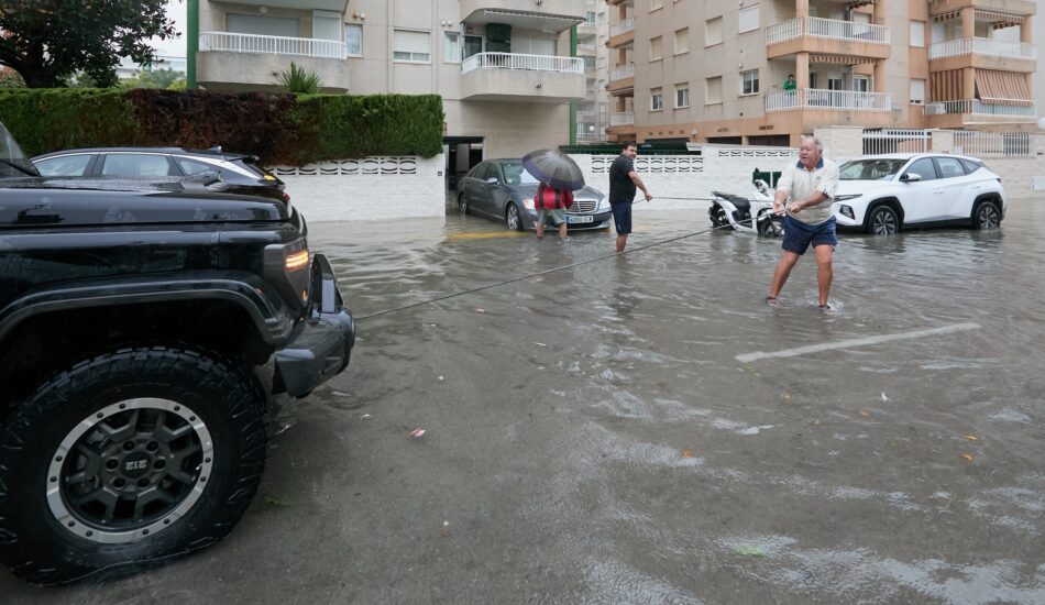 Hevige regenval in Spanje