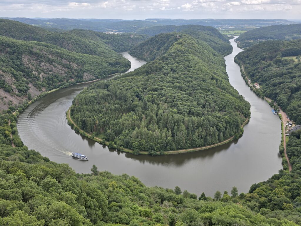 Uitzicht op de Saarschleife