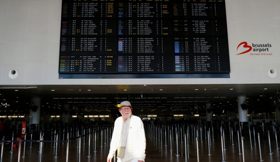 Sfeerimpressie staking België.