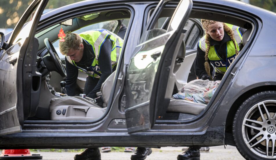 De grenscontroles in Duitsland.