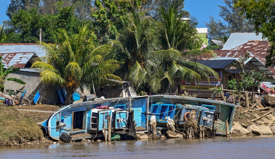 Overstromingen in Indonesië.