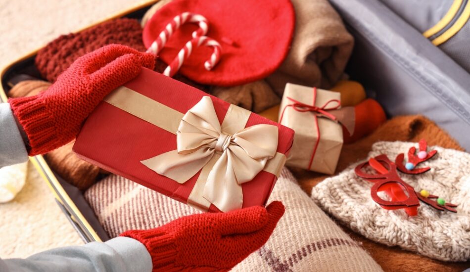 Inkopen voor de kerst.