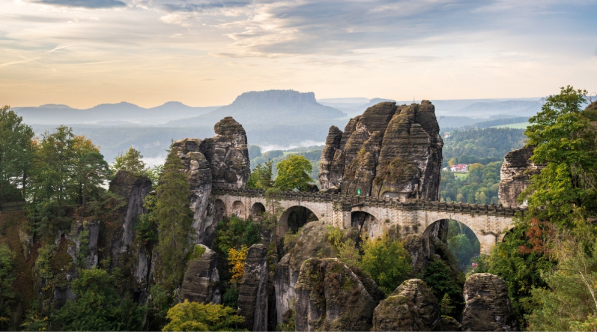 Natuurpark Sächsische Schweiz in Duitsland