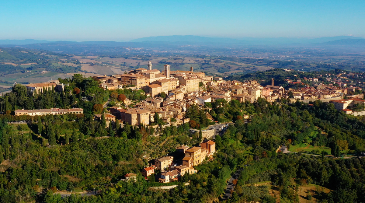 Montepulciano in Toscane in Italië