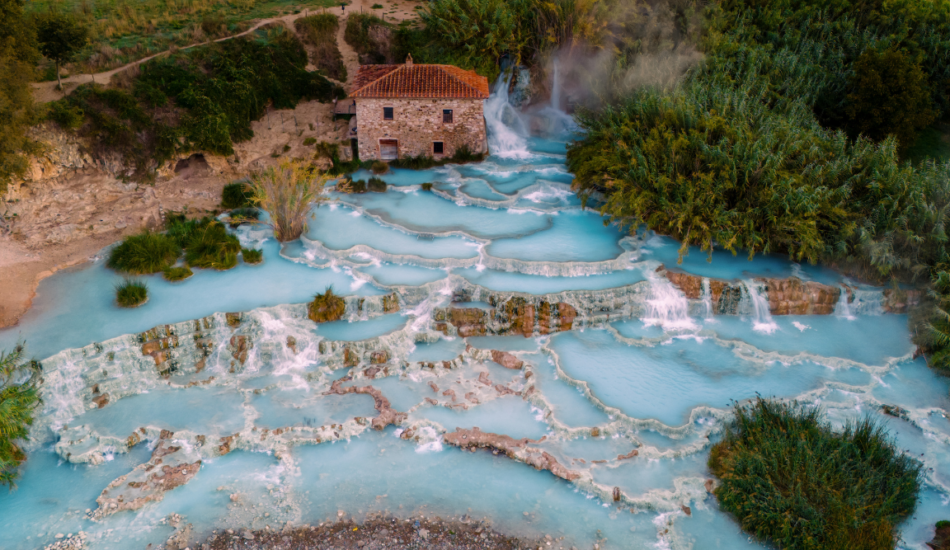 Saturnia in Toscane in Italië
