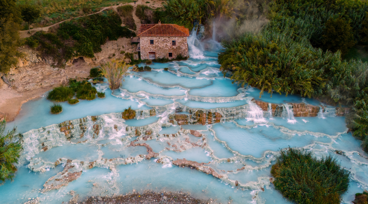 Saturnia in Toscane in Italië